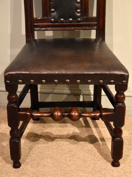 CHARLES II PERIOD OAK SIDECHAIRS - ADDITIONAL PHOTO 5