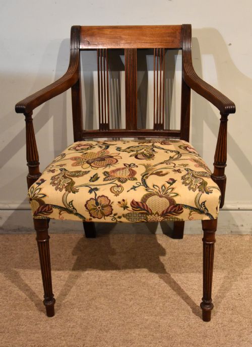 regency period mahogany armchair - CATEGORY: ANTIQUE CHAIRS - DATED REGENCY