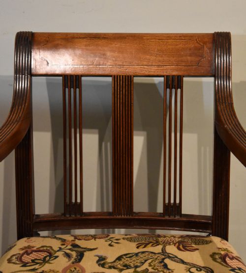 REGENCY PERIOD MAHOGANY ARMCHAIR - ADDITIONAL PHOTO 4