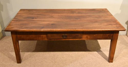 19TH CENTURY FRENCH WALNUT COFFEE TABLE - ADDITIONAL PHOTO 1