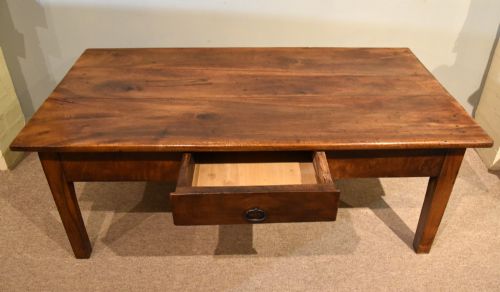 19TH CENTURY FRENCH WALNUT COFFEE TABLE - ADDITIONAL PHOTO 2