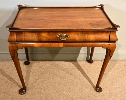 WALNUT SILVER TABLE IN DUTCH 18TH CENTURY STYLE - ADDITIONAL PHOTO 2