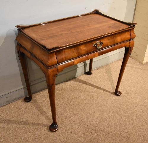 WALNUT SILVER TABLE IN DUTCH 18TH CENTURY STYLE - ADDITIONAL PHOTO 3