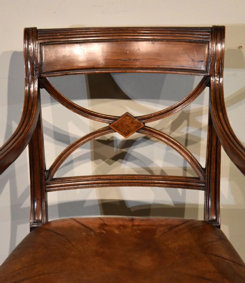 REGENCY MAHOGANY ARMCHAIR OR DESK CHAIR - ADDITIONAL PHOTO 1