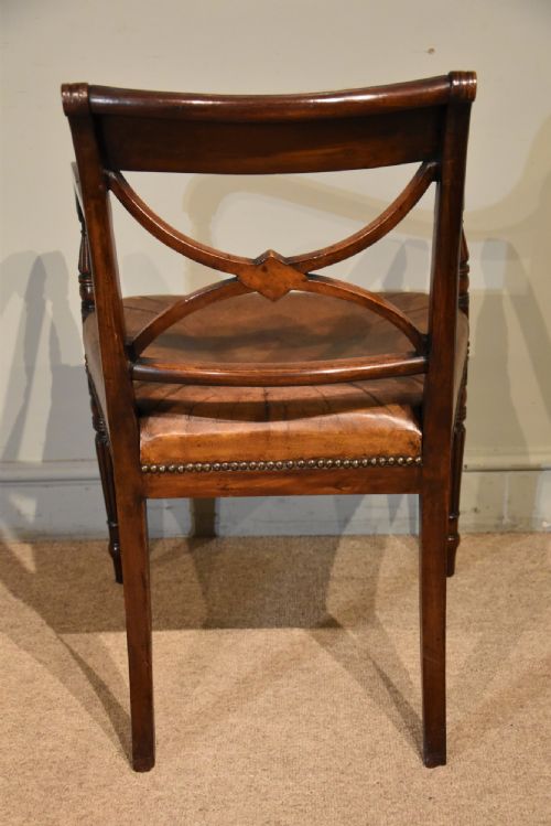 REGENCY MAHOGANY ARMCHAIR OR DESK CHAIR - ADDITIONAL PHOTO 6
