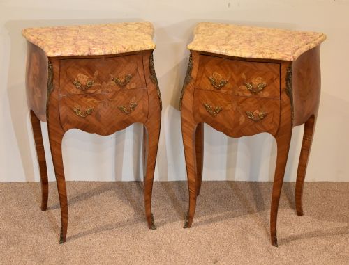 art deco french bedside tables - CATEGORY: ANTIQUE CUPBOARDS - DATED 1930