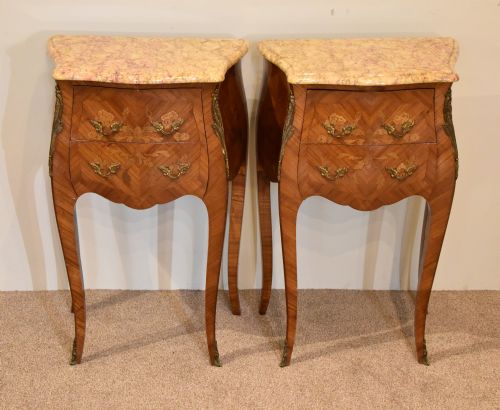 ART DECO FRENCH BEDSIDE TABLES - ADDITIONAL PHOTO 1