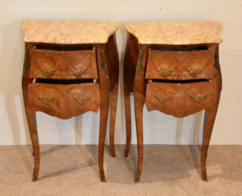 ART DECO FRENCH BEDSIDE TABLES - ADDITIONAL PHOTO 2