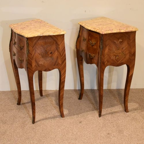 ART DECO FRENCH BEDSIDE TABLES - ADDITIONAL PHOTO 3