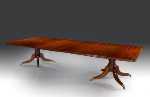 GEORGE III LARGE 12 SEATER MAHOGANY DINING TABLE - ADDITIONAL PHOTO 3