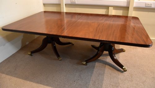 GEORGE III LARGE 12 SEATER MAHOGANY DINING TABLE - ADDITIONAL PHOTO 7