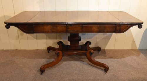 REGENCY MAHOGANY SOFA TABLE - ADDITIONAL PHOTO 1