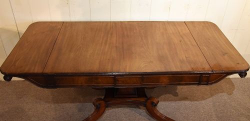 REGENCY MAHOGANY SOFA TABLE - ADDITIONAL PHOTO 4