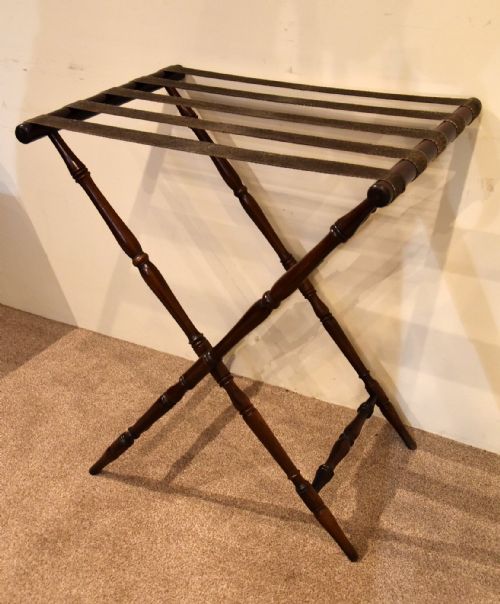 GEORGE III MAHOGANY BUTLER'S TRAY ON STAND - ADDITIONAL PHOTO 2