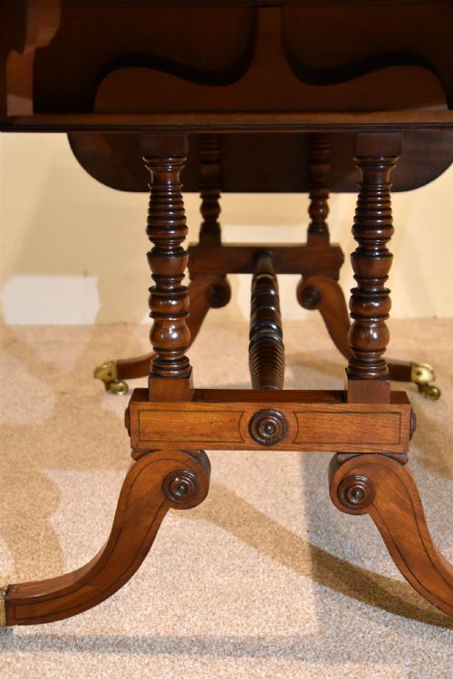 GEORGE III MAHOGANY GAMES SOFA TABLE - ADDITIONAL PHOTO 6