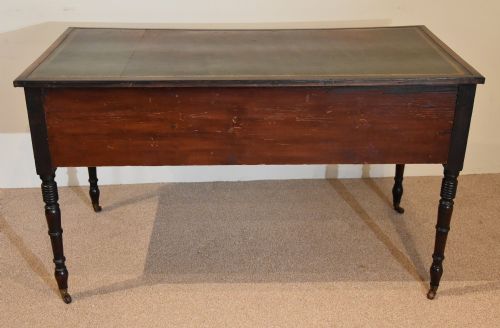 REGENCY MAHOGANY FIVE DRAWER WRITING TABLE - ADDITIONAL PHOTO 5