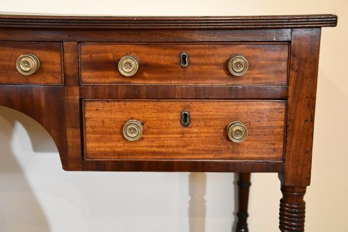 REGENCY MAHOGANY FIVE DRAWER WRITING TABLE - ADDITIONAL PHOTO 7