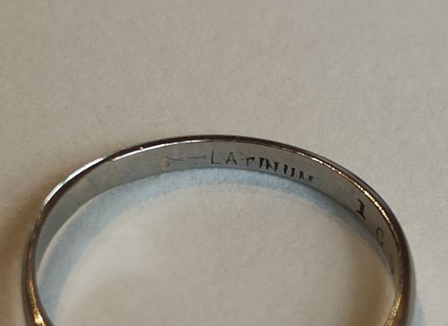 ART DECO PLATINUM AQUAMARINE DIAMOND SOLITAIRE RING - ADDITIONAL PHOTO 5