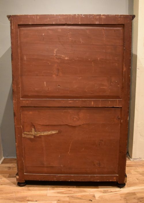 19TH CENTURY CONTINENTAL MAHOGANY CUPBOARD WARDROBE - ADDITIONAL PHOTO 3