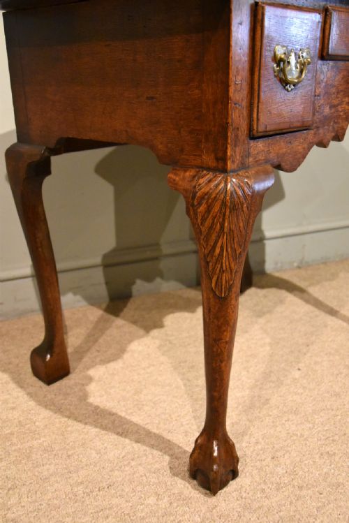 18TH CENTURY GEORGE II OAK LOWBOY - ADDITIONAL PHOTO 5
