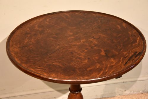 LATE GEORGE III OAK TILTING WINE LAMP TABLE - ADDITIONAL PHOTO 2