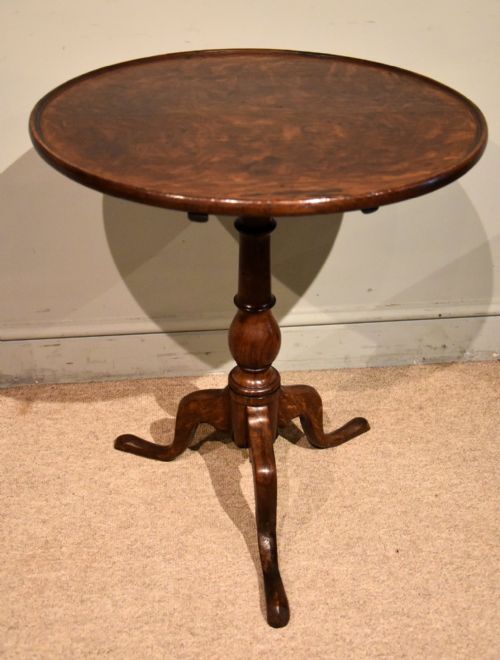 LATE GEORGE III OAK TILTING WINE LAMP TABLE - ADDITIONAL PHOTO 3