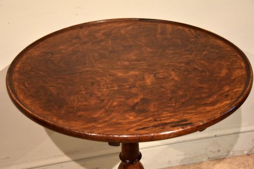 LATE GEORGE III OAK TILTING WINE LAMP TABLE - ADDITIONAL PHOTO 4