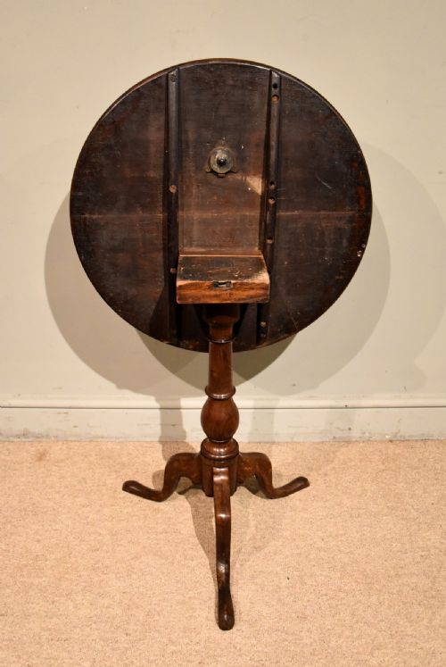 LATE GEORGE III OAK TILTING WINE LAMP TABLE - ADDITIONAL PHOTO 6