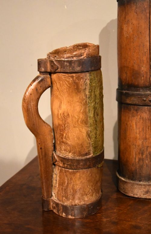 EARLY 19TH CENTURY RUSTIC GRAIN PITCHERS - ADDITIONAL PHOTO 2