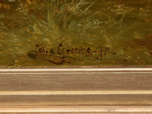 OIL PAINTING BY COLIN GRAEME ROE SETTERS AND GAME - ADDITIONAL PHOTO 5