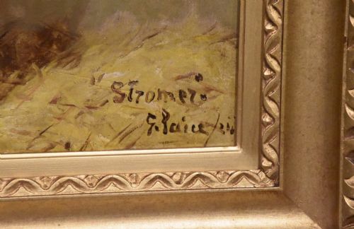 OIL PAINTING PAIR BY GEORGE PAICE RAINBOW AND STROMER - ADDITIONAL PHOTO 6