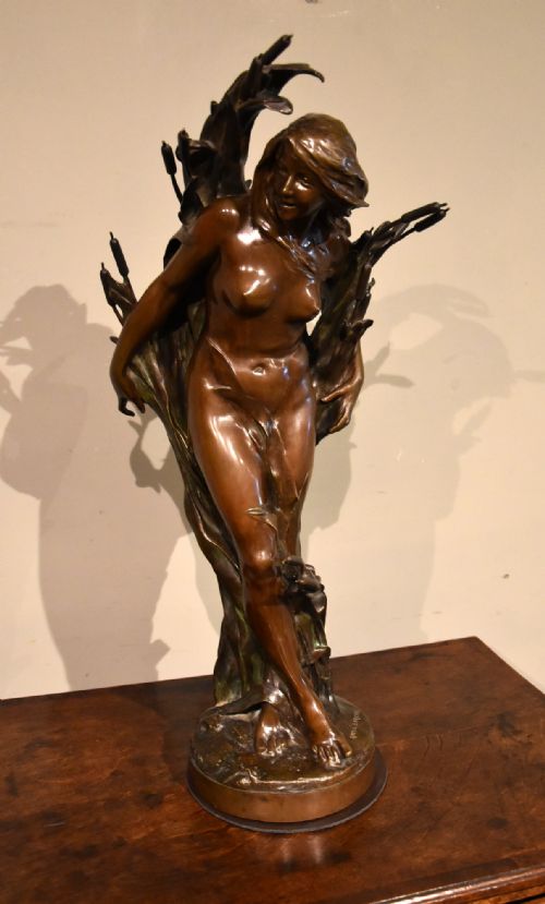 sculpture les roseaux in bronze by francoisraoul larche - CATEGORY: ANTIQUE SCULPTURES - DATED 19TH CENTURY