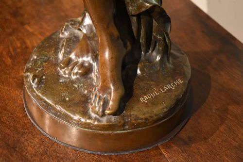 SCULPTURE LES ROSEAUX IN BRONZE BY FRANCOISRAOUL LARCHE - ADDITIONAL PHOTO 6