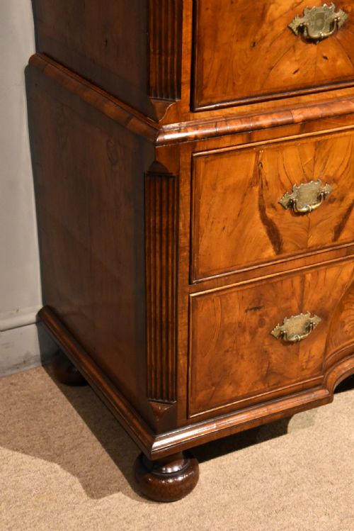 EARLY 18TH CENTURY WALNUT CHEST ON CHEST - ADDITIONAL PHOTO 4
