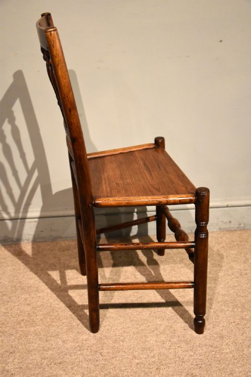 19TH CENTURY ASH SET OF FOUR SPINDLEBACK CHAIRS - ADDITIONAL PHOTO 4