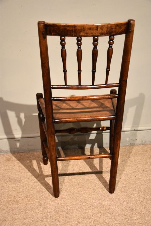 19TH CENTURY ASH SET OF FOUR SPINDLEBACK CHAIRS - ADDITIONAL PHOTO 5