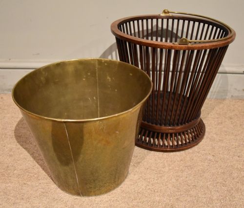 19TH CENTURY DUTCH MAHOGANY OYSTER BUCKET - ADDITIONAL PHOTO 3