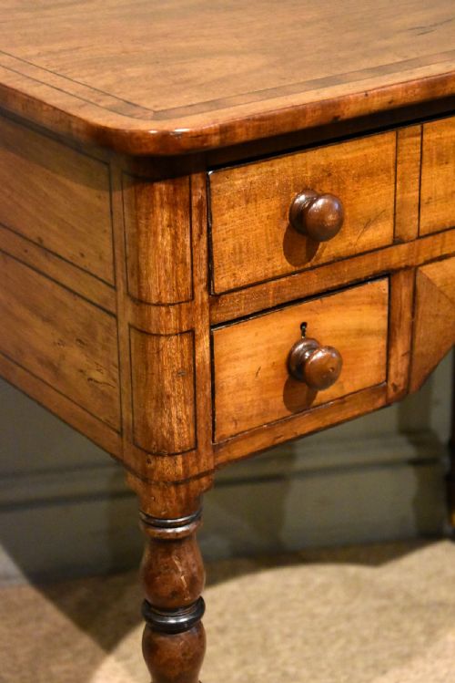 GEORGE III MAHOGANY SIDE TABLE DRESSING TABLE - ADDITIONAL PHOTO 4