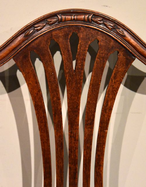 PAIR OF GEORGE III HEPPLEWHITE MAHOGANY SIDE CHAIRS - ADDITIONAL PHOTO 6
