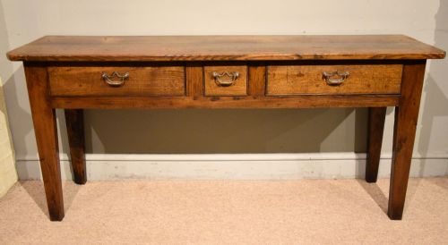 19th century french chestnut server - CATEGORY: ANTIQUE TABLES - DATED 19TH CENTURY