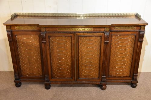 REGENCY ROSEWOOD BREAKFRONT CHIFFONIER - ADDITIONAL PHOTO 1