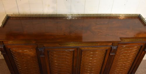 REGENCY ROSEWOOD BREAKFRONT CHIFFONIER - ADDITIONAL PHOTO 7
