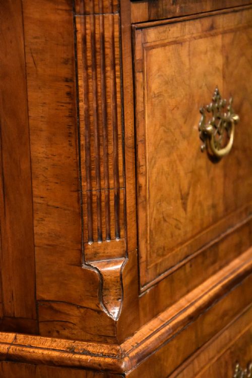 GEORGE II WALNUT CHEST ON CHEST - ADDITIONAL PHOTO 1