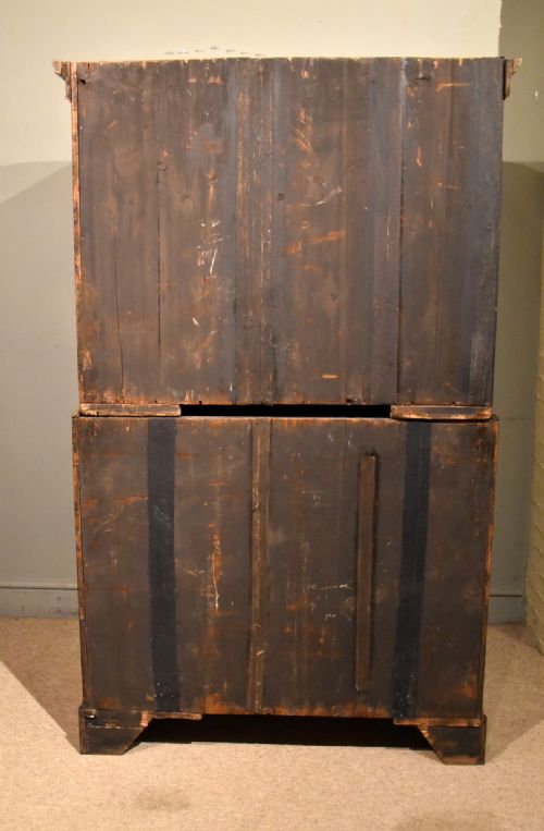GEORGE II WALNUT CHEST ON CHEST - ADDITIONAL PHOTO 6