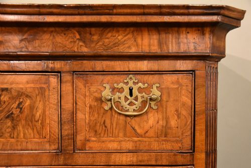 GEORGE II WALNUT CHEST ON CHEST - ADDITIONAL PHOTO 8
