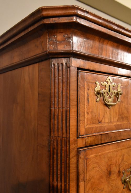 GEORGE II WALNUT CHEST ON CHEST - ADDITIONAL PHOTO 9