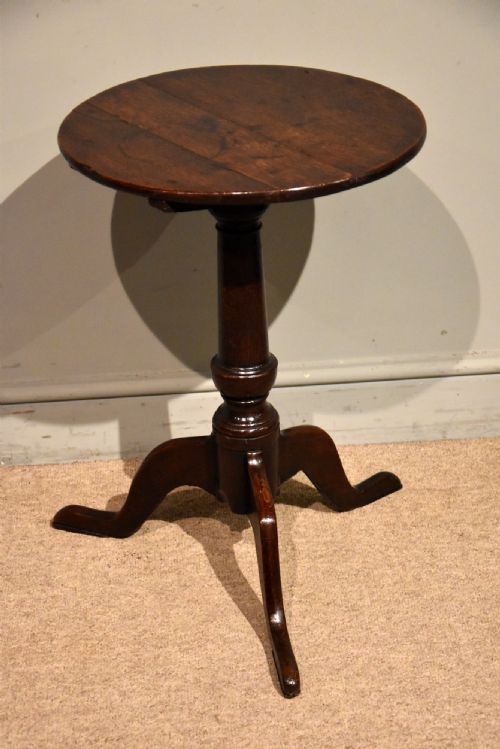 GEORGE III OAK LAMPWINE TABLE - ADDITIONAL PHOTO 1