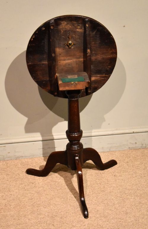 GEORGE III OAK LAMPWINE TABLE - ADDITIONAL PHOTO 3