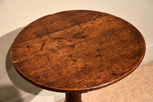 GEORGE III OAK LAMPWINE TABLE - ADDITIONAL PHOTO 4