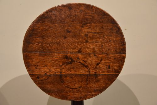 GEORGE III OAK LAMPWINE TABLE - ADDITIONAL PHOTO 5